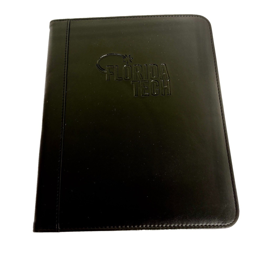 NWT Florida Tech Student Porffolio Black Faux Leather Jardine College Classics